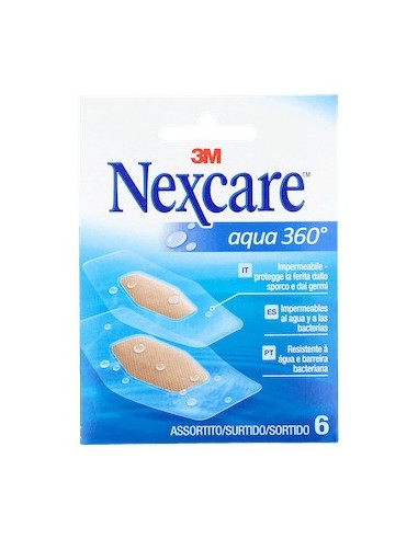 Nexcare® Aqua 360º Tiras Adhesivas Bolsillo 6Uds
