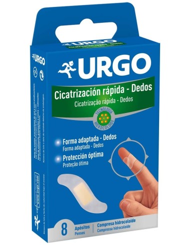 Urgo Cicatrización Rápida Hidrocoloide Apósitos Dedos 8Uds