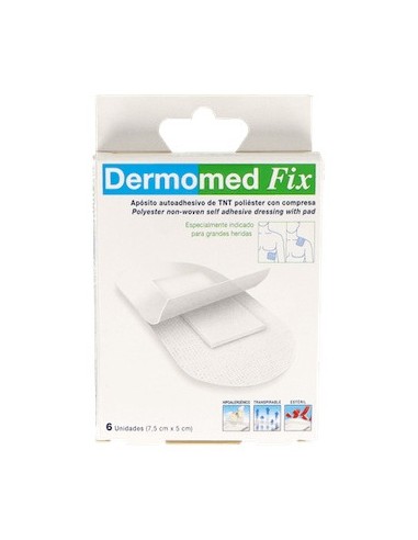 Dermomed Fix 6 Apósitos De 9X5 Centímetros