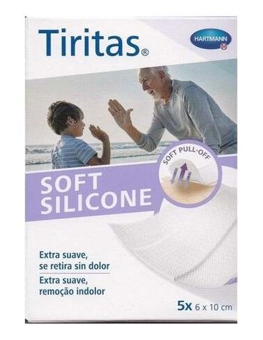 Tiritas Soft Silicone Ap Adhe 6X10Cm 5Ud