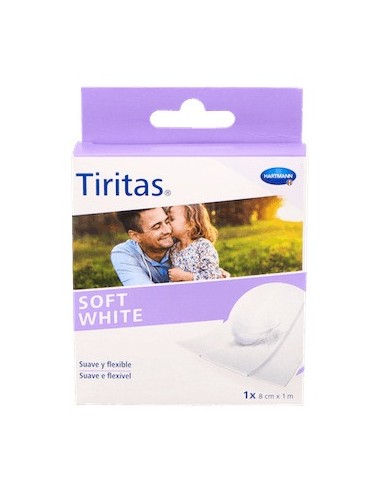 Tiritas Sensitive Elastic 8Cmx1M 1 Rollo