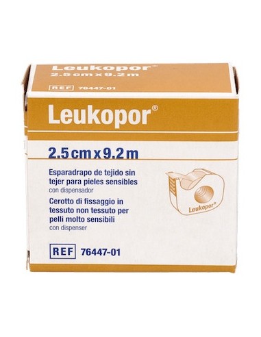 Espleukopor Blanco De Papel Con Dispensador 9,2Mx2,5Cm