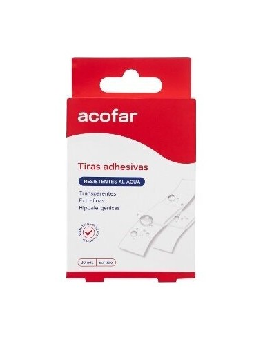 Acofar Tiritas Transparente Res Agua 20U