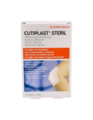 Cutiplast® Apósito Estéril 7,2 Cm X 5 Cm 5Uds