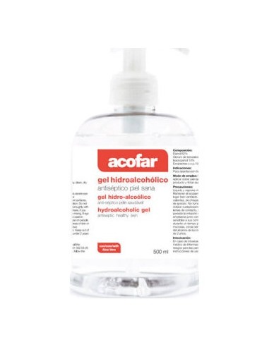 Acofar Gel Hidroalcoholico Manos 500 Ml