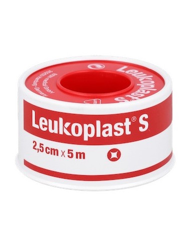 Leukoplast Esparadrapo Color Blanco 2,5Mx5Cm 1Ud