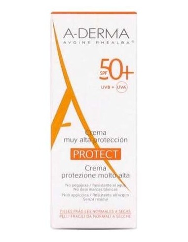 A-Derma Crema Fotoprotectora Spf50 Para Pieles Normales Y Secas 40Ml