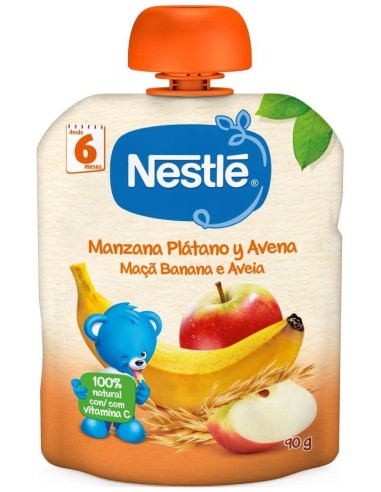 Nestle Naturnes Manzana Plátano Y Avena 90Gr