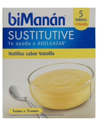 Bimanán® Sustitutive Batido Vainilla 55G 6 Sobres