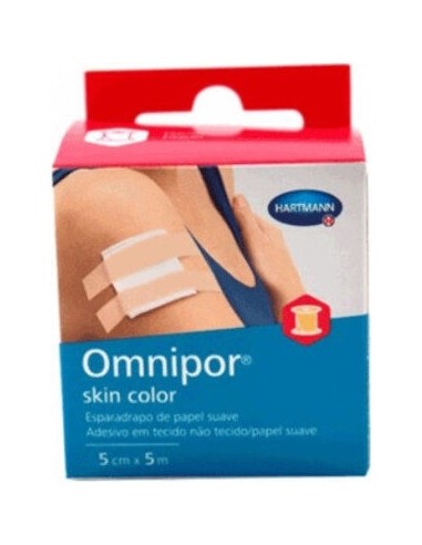 Omnipor Esparadrapo Hipoalergenico Skin Color 5 Cm X 5 M