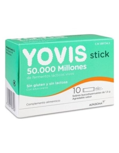 Yovis Stick 10 Sobres Bucodispersables