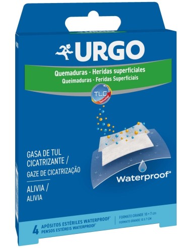 Urgo Quemaduras Waterproof 10X7 Cm 4Apos