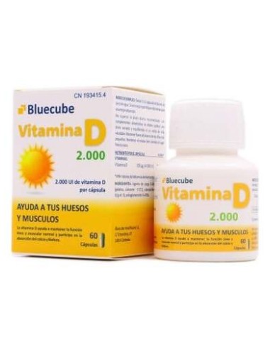 Bluecube Vitamina D 2000 Bluecube 60 Capsulas