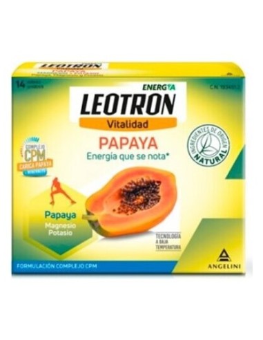 Leotron Papaya + Magnesio + Potasio 14 S
