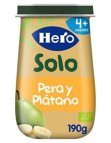 Hero Baby Solo Pera Y Platano 190 G