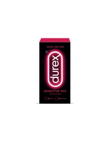 Durex Music Edition Preservativos Sensitive Mix 10 Preservativos