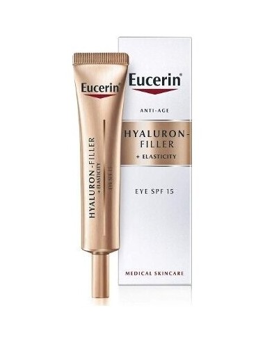 Eucerin Hyaluron-Filler + Elasticity Contorno De Ojos Spf15 15Ml