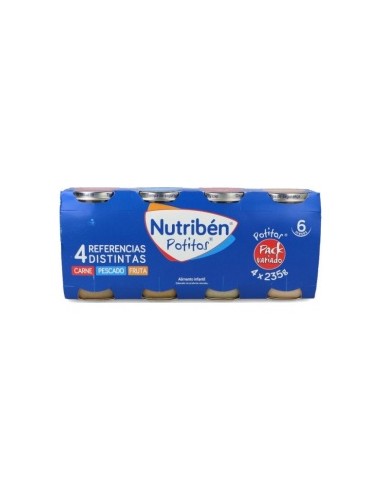 Nutriben Potitos Pack 4U Variadas 4X235G