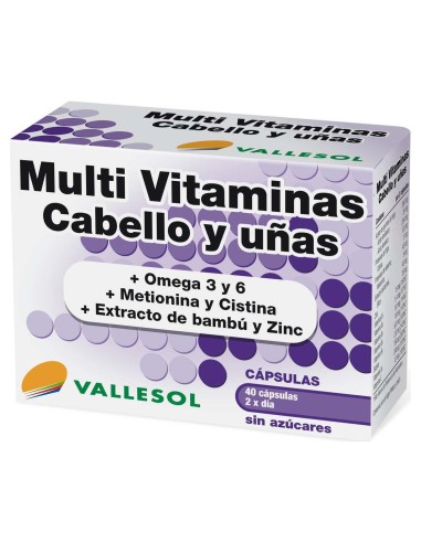 Faes Farma Vallesol Multivitaminas Cabello Y Uñas 40Caps