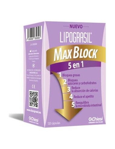 Chiesi Lipograsil Maxblock 5 En 1 120Caps