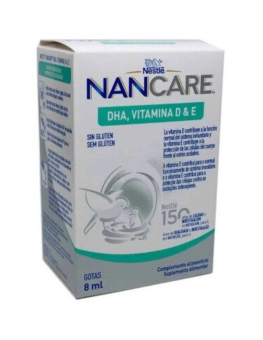 Nancare Complemento Infantil Dha_ Vitamina D & E En Líquido 8Ml