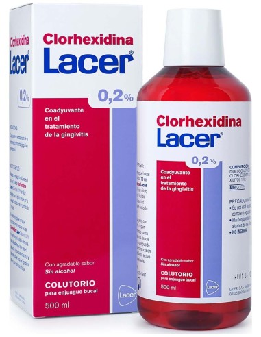 Lacer Colutorio Clorhexidina 0,2% 500Ml