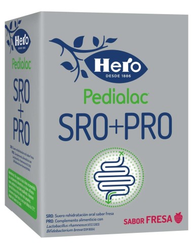 Hero Pedialac Sro+Pro Rehidratación Fresa + Probiótico 3X200Ml