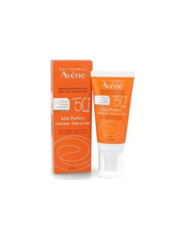 Avène Protector Solar Mat Perfect Fluido Spf50+ Con Color 50Ml