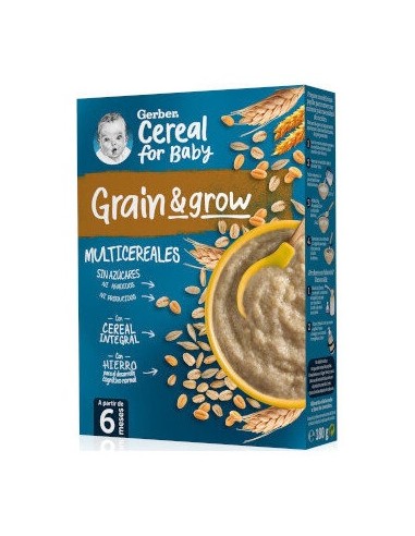 Gerber Multicereales Sin Azúcares Añadidos Ni Producidos 180G