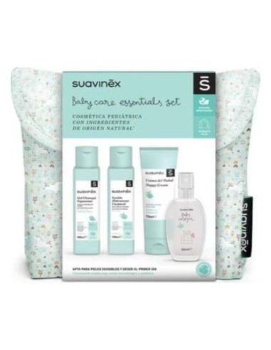 Suavinex Neceser Tela Viaje Azul Con 4 Productos