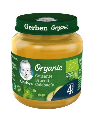 Gerber Organic Guisante Brócoli Calabacín 125G