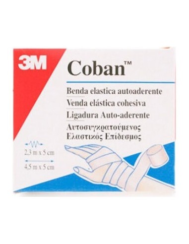 Coban Venda Elastica Blanca 4,5X5 Cm