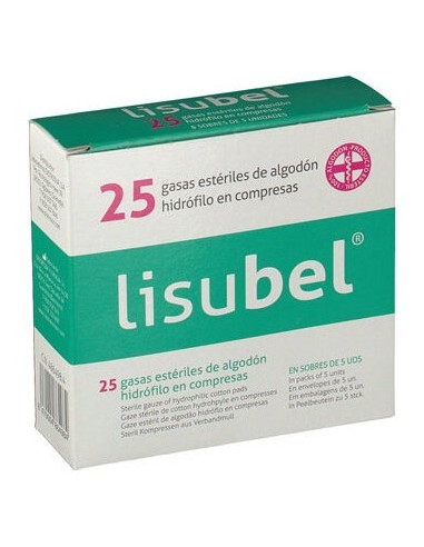 Compresas Gasa Esteril Lisubel 25 Und