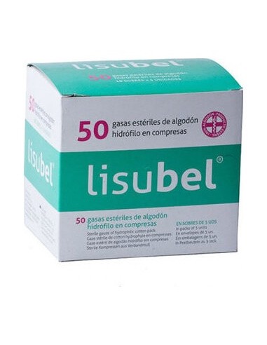 Compresas Gasa Esteril Lisubel 50 Und