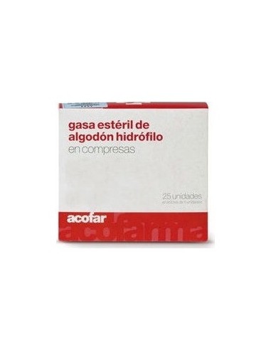 Compresas Gasa Esteril Acofar 25 Und