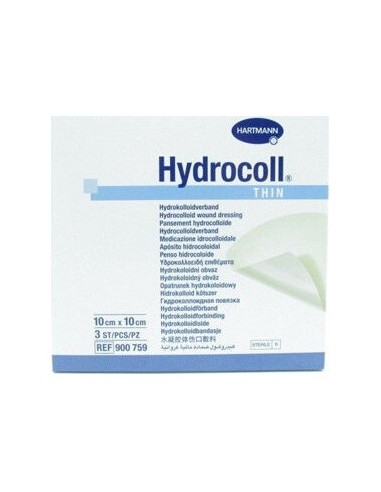 Hydrocoll Thin 10X10 Cm. 3 Apositos