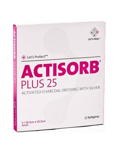 Actisorb Plus 25 Carbon Plat 10,5X10,5 3