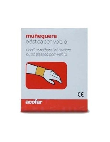 Acofar Muñequera Velcro Color Gris T-Pequeña 1Ud