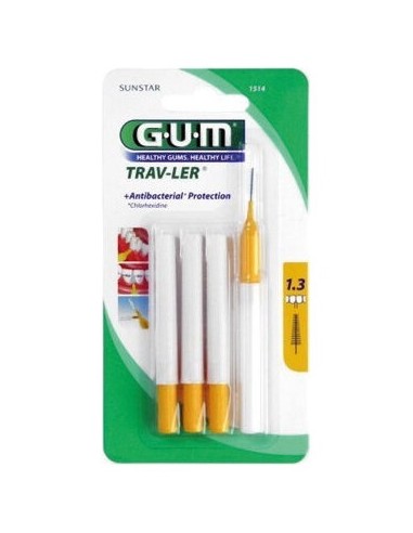 Gum® Butler Cepillo Interdental Viaje 1514 6Uds