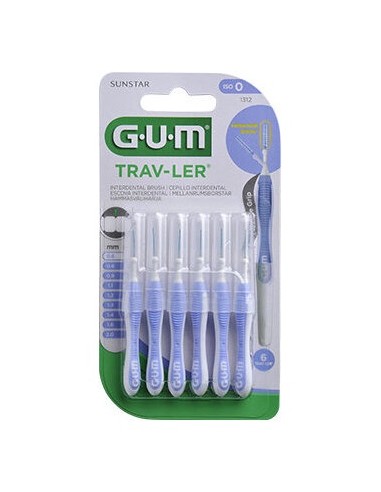 Gum® Cepillo Interdental Viaje 0.6Mm 6Uds