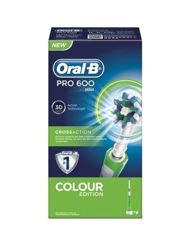 Oral-B® Pro 600 3D Crossaction Cepillo Eléctrico Verde
