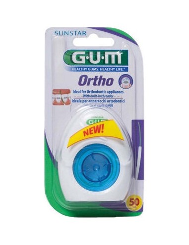 Gum® 2080 Ortho Floss Sin Cera 100Uds