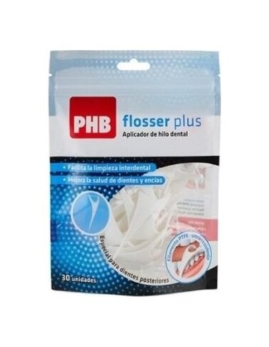 Phb Flosser Plus Hilo Dental C/Aplic 30U