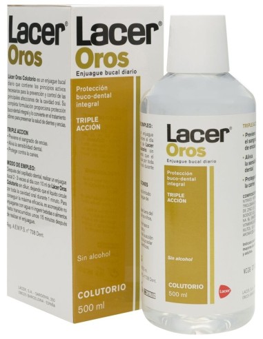 Lacer® Oros Colutorio Triple Acción 500Ml