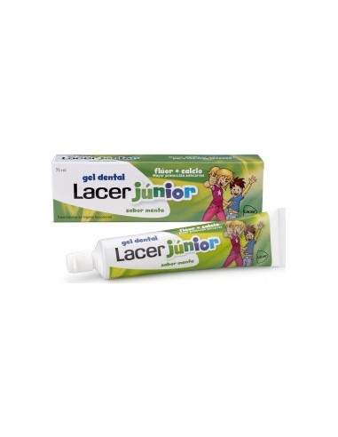 Lacer Junior Gel Dental Sabor Menta 75Ml