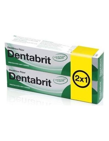 Dentabrit Pasta Dental Fluor 2X125 Ml