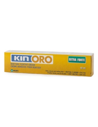 Kin Oro Crema Fijadora Prótesis Dentales 75Ml