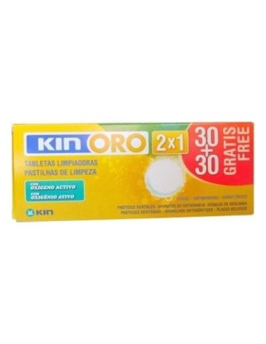 Kin Oro Tabletas Limpiadoras 2X30 Uds