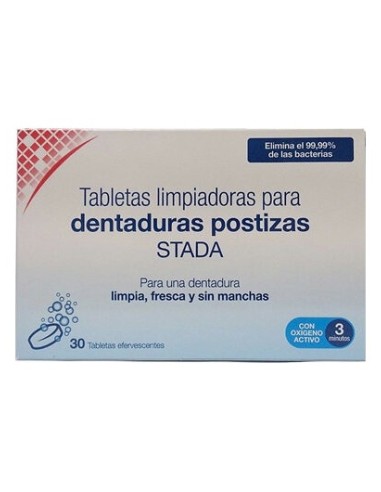 Stada Tabletas Limpiadoras Dentaduras Postizas 30 Tabletas Eferv