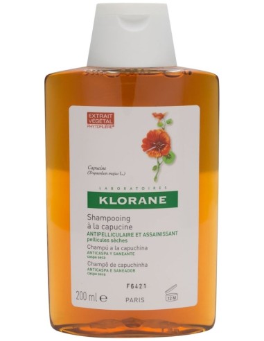 Klorane Champú Anticaspa Extracto De Capuchina 200Ml